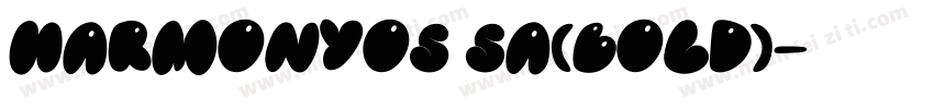 Harmonyos Sa(Bold)字体转换